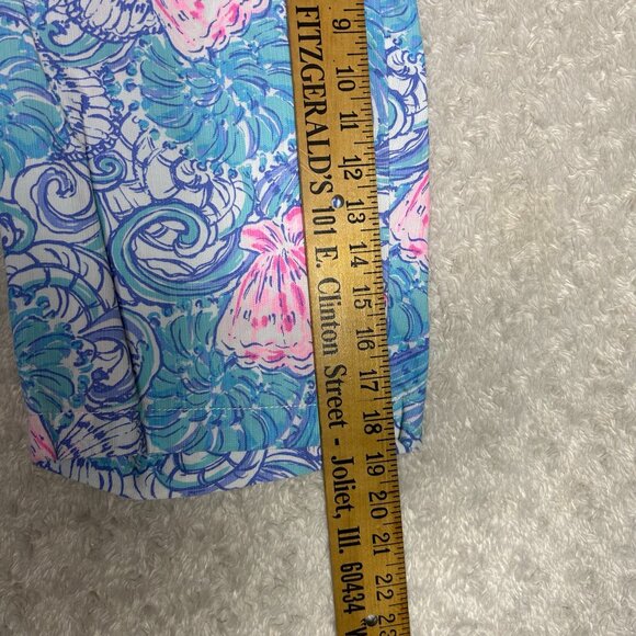 Lilly Pulitzer Women's Chipper Shorts Size 4 Raising Shell Pink Blue Seashells - Picture 4 of 7